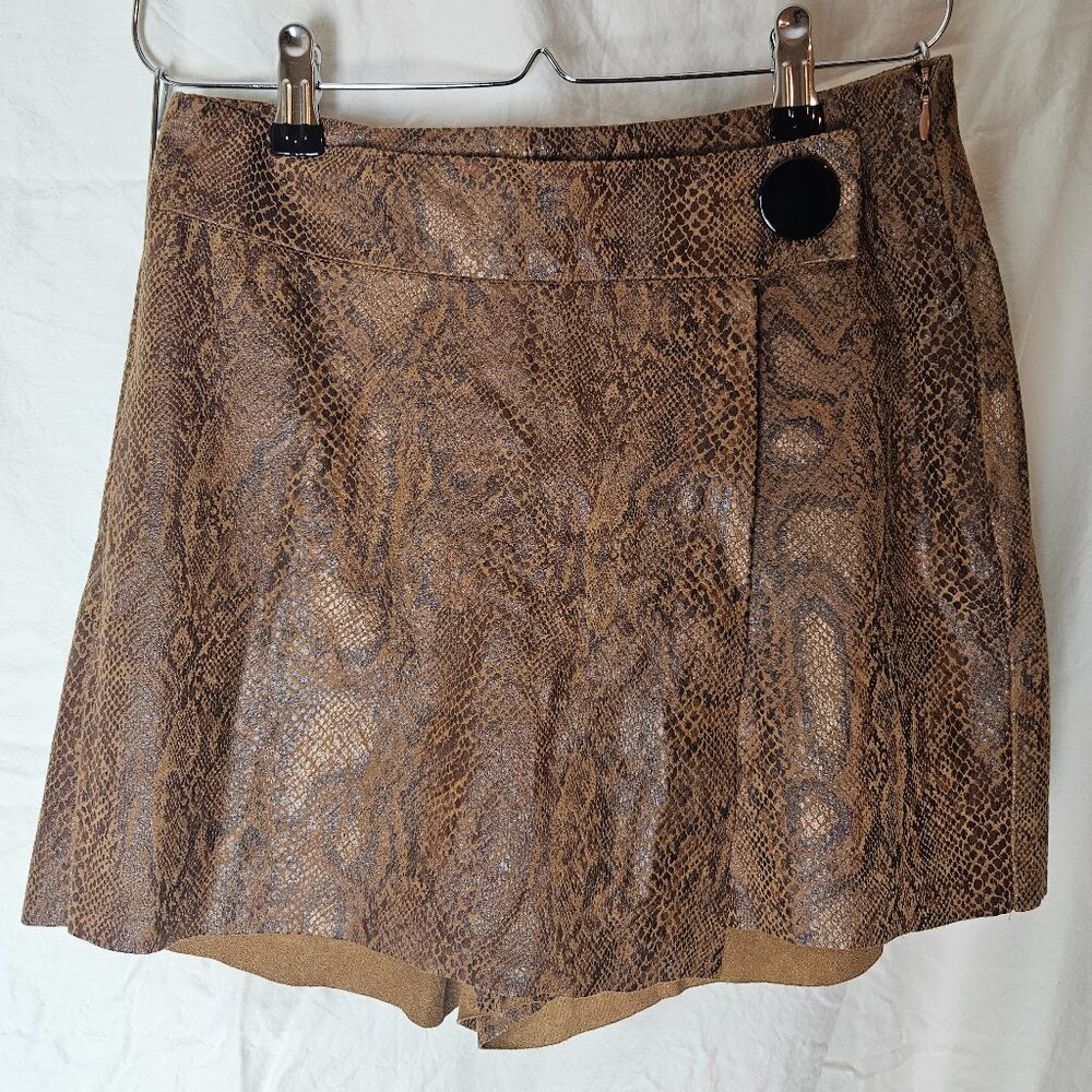 Zara Snakeskin Skort
